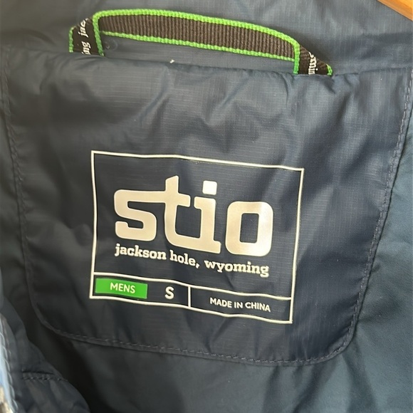 Stio sz S Men's Midnight Hour Skycrest Snap Shirt Men's Blue Quilted Jacket VGUC - Picture 4 of 12